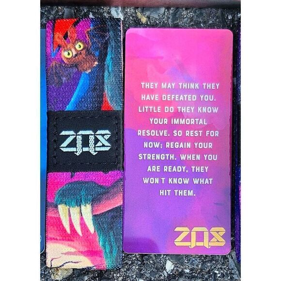 ZOX HALLOWEEN ZOO 2023 - llama mummy sloth MEDIUM pack ART envelope WRISTBANDS - Picture 11 of 12